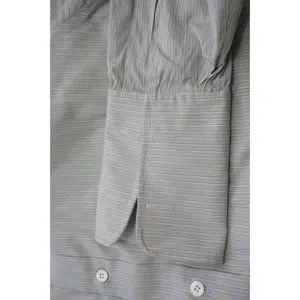 Charvet シャツ 42 16 1/2 made in france $476 Charvet Men's Blue Stripe Long-Sleeve Button-up Dress